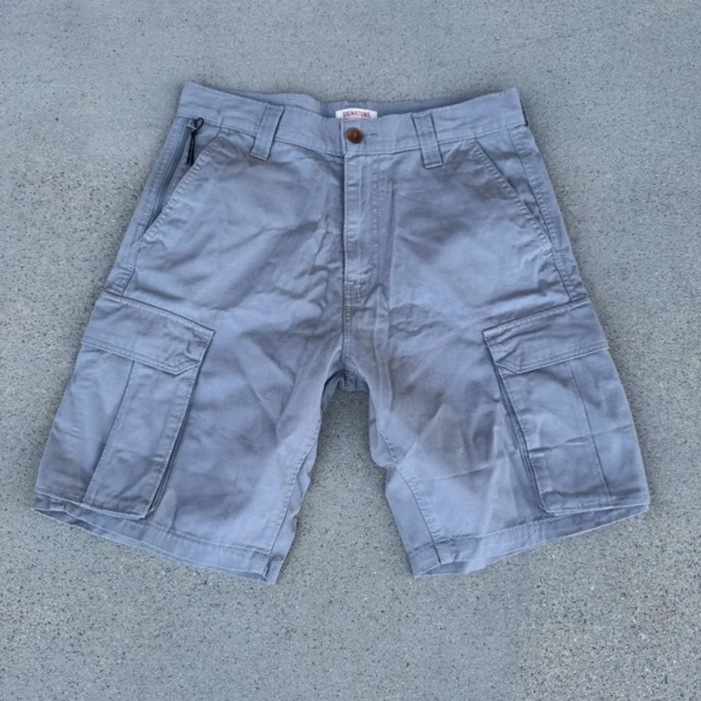 Levi's Signature Men's Secure Cargo Shorts‎ Size 30 Grey